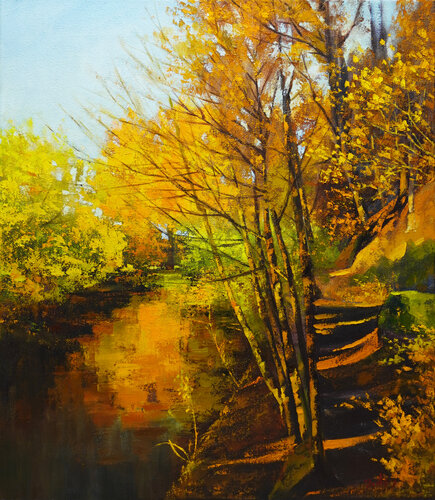 You Make Me Golden by Li Tellenbach-Guo, Painting for Sale on Select