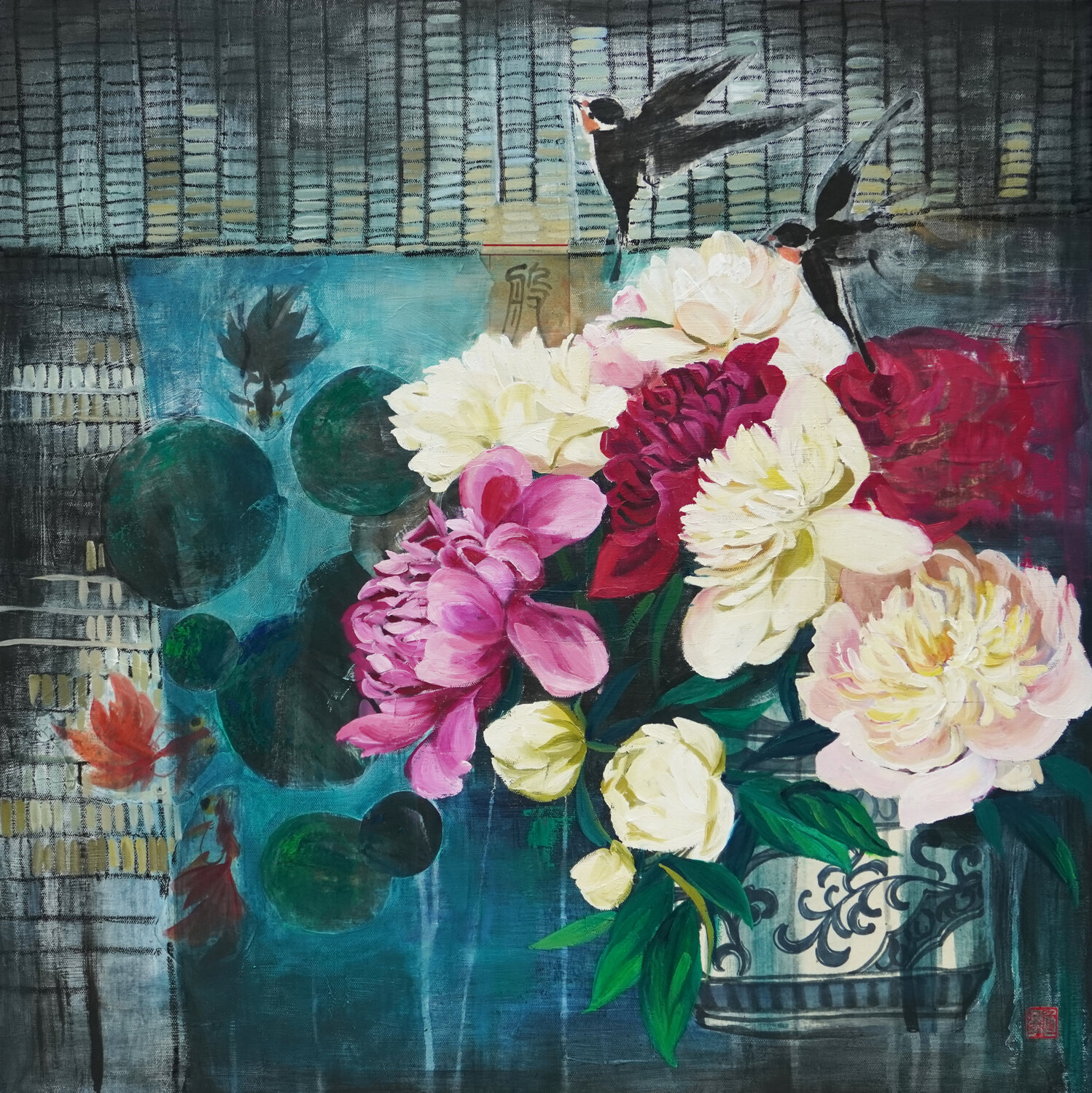 May Li Tellenbach-Guo Original painting for sale