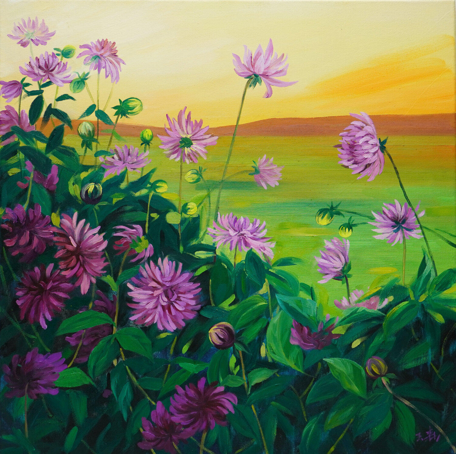 Summer Breeze Li Tellenbach-Guo Original painting for sale
