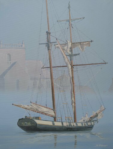 La brume se déchire by Jean-Claude Pallier, Painting for Sale on Select