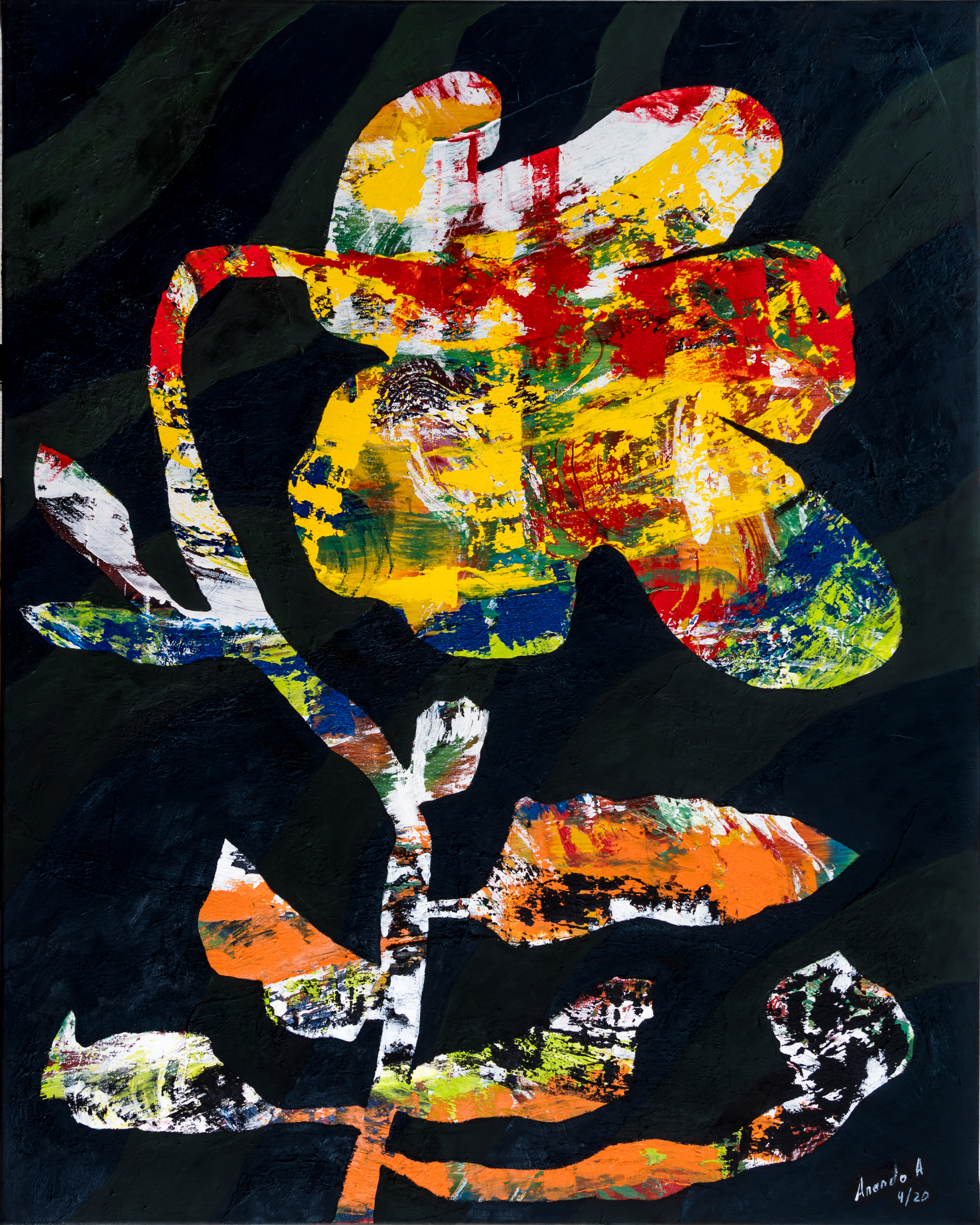 big flower of love
