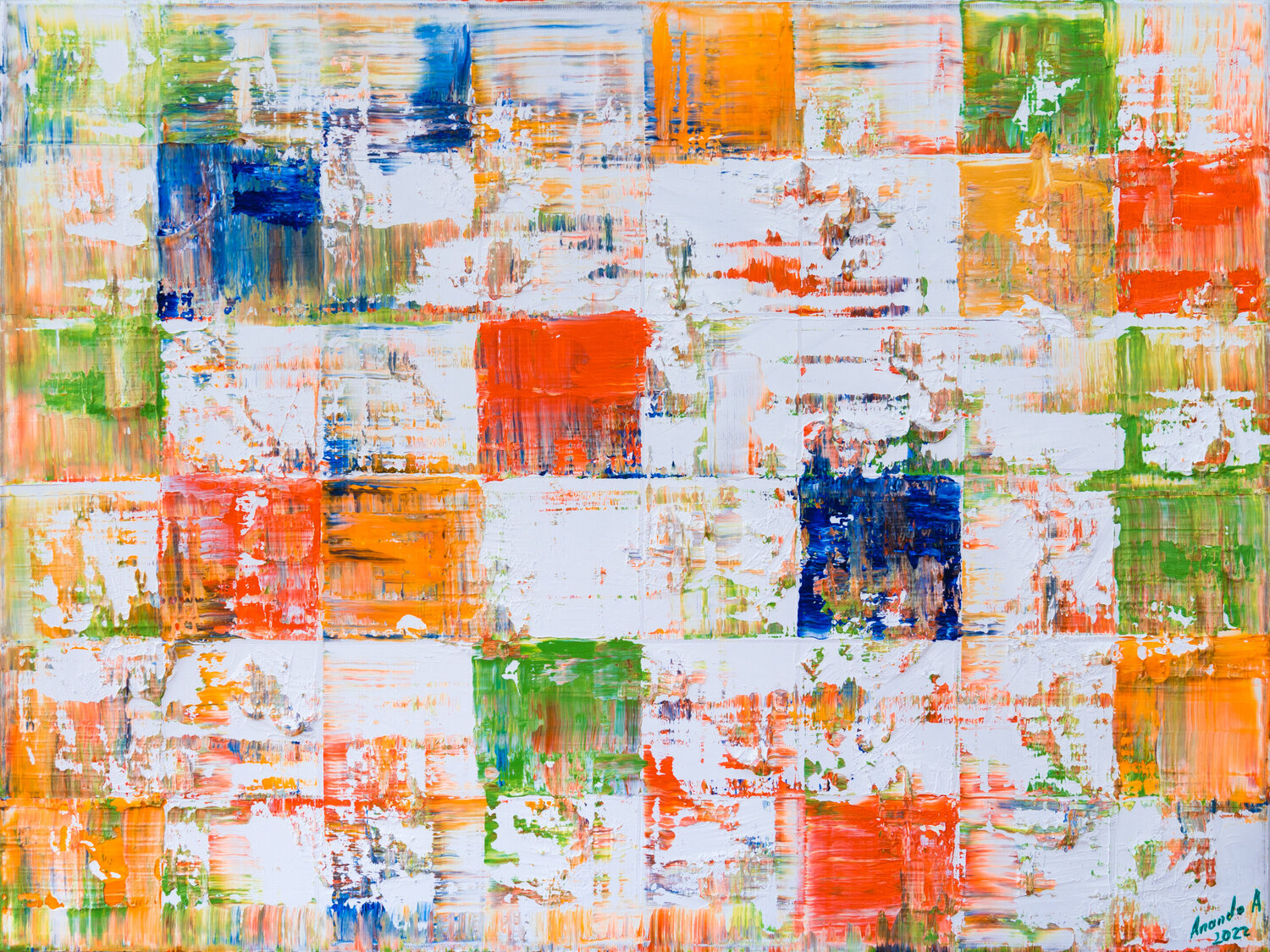 ZEN 2212 (peaceful garden) Anando Arnold Original painting for sale