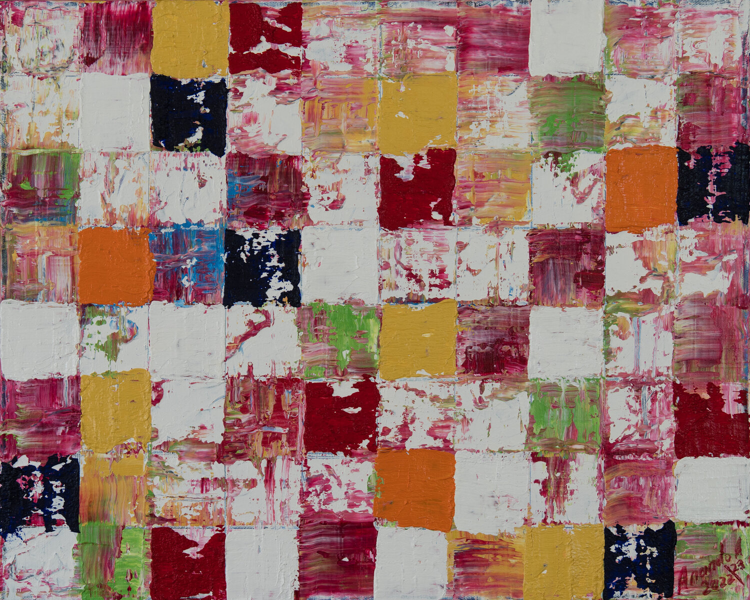 ZEN 2310 ( roses and thorns) Anando Arnold Original painting for sale