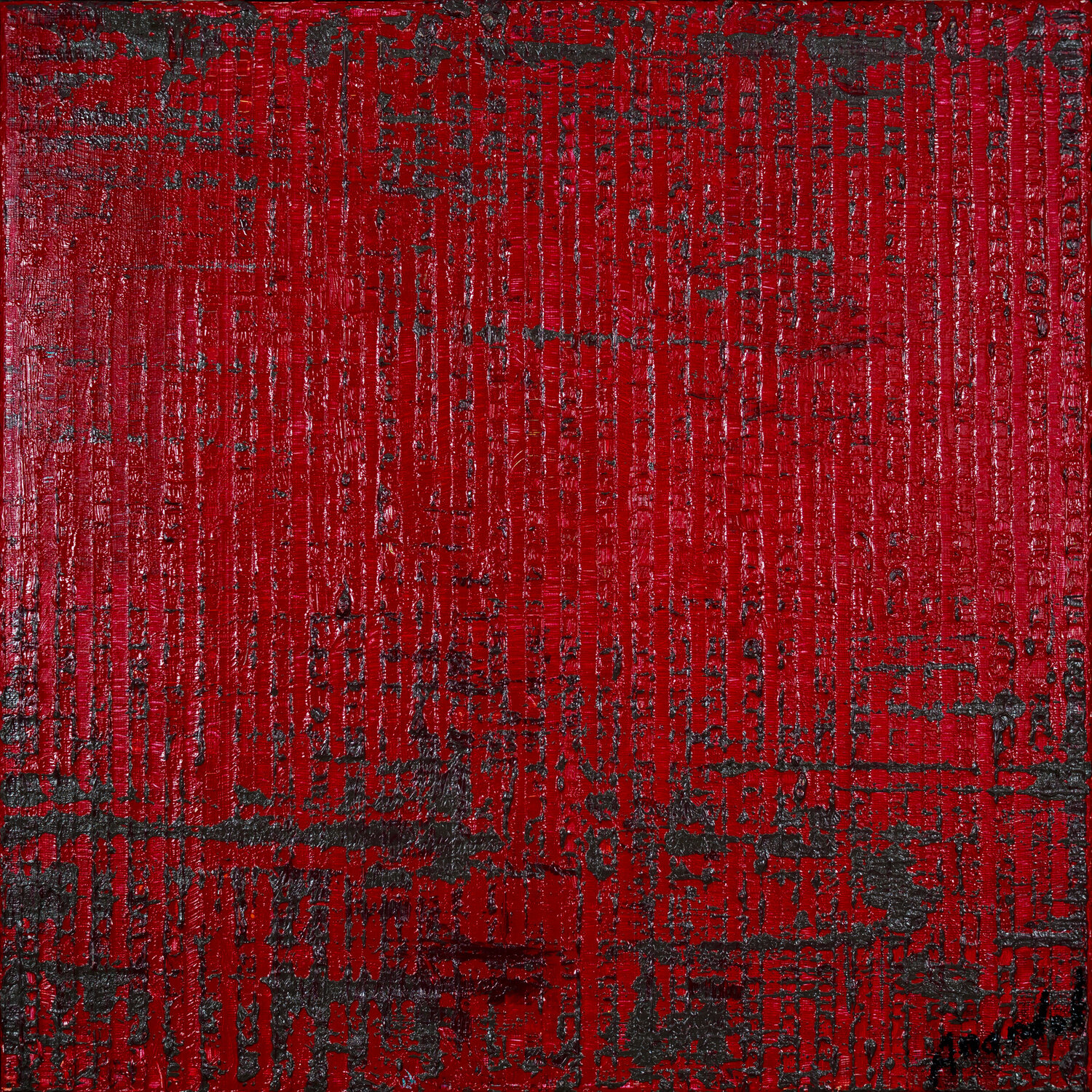 ZEN 2512 (rot) Anando Arnold Original painting for sale