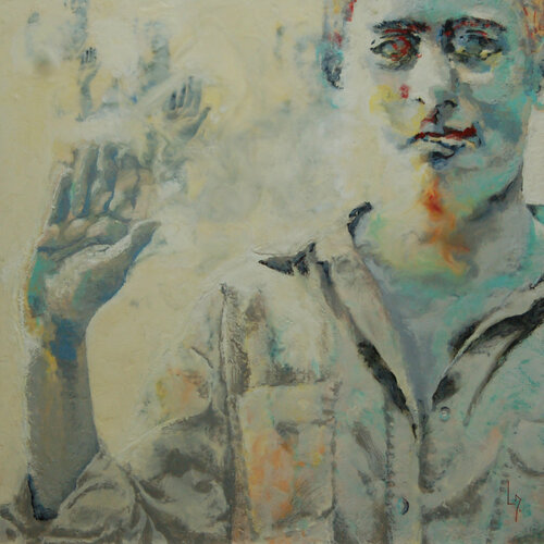 Bye by Michèle Loussouarn, Painting for Sale on Select