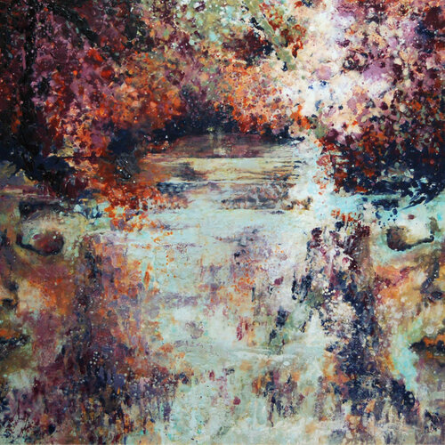 Le marais poitevin Paysage onirique by Michèle Loussouarn, Painting for Sale on Select