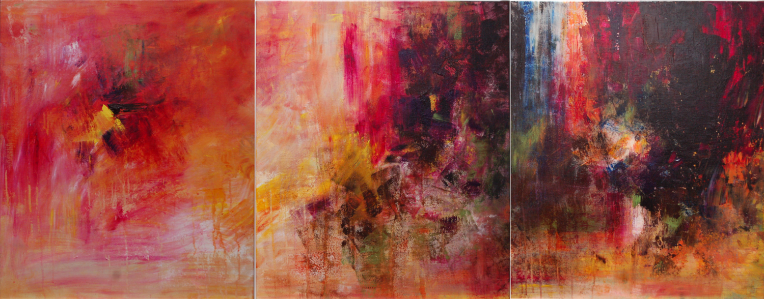Abstrait 2008 H luminosité blanche jaune noire Michèle Loussouarn Original painting for sale