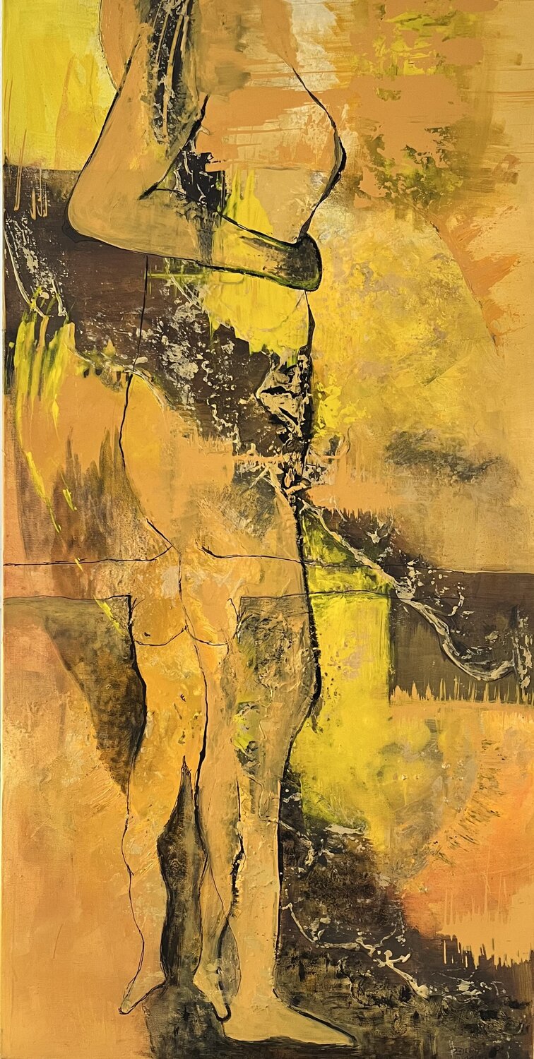 DISPLACEMENT V. Judit Pongó Original painting for sale