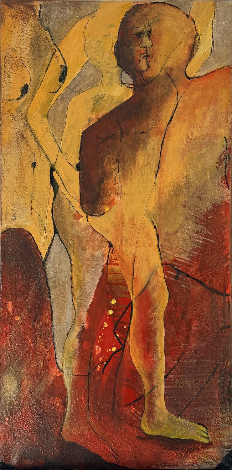 DISPLACEMENT IV. Judit Pongó Original painting for sale
