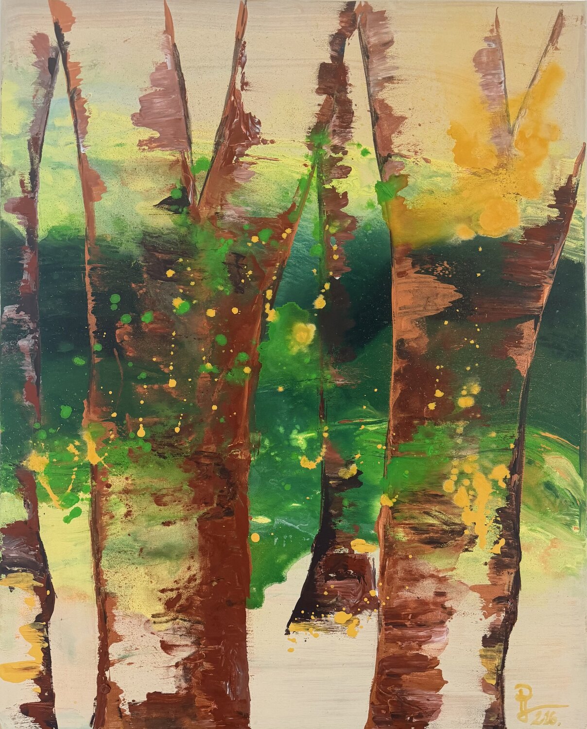LIGHTS II. Judit Pongó Original painting for sale