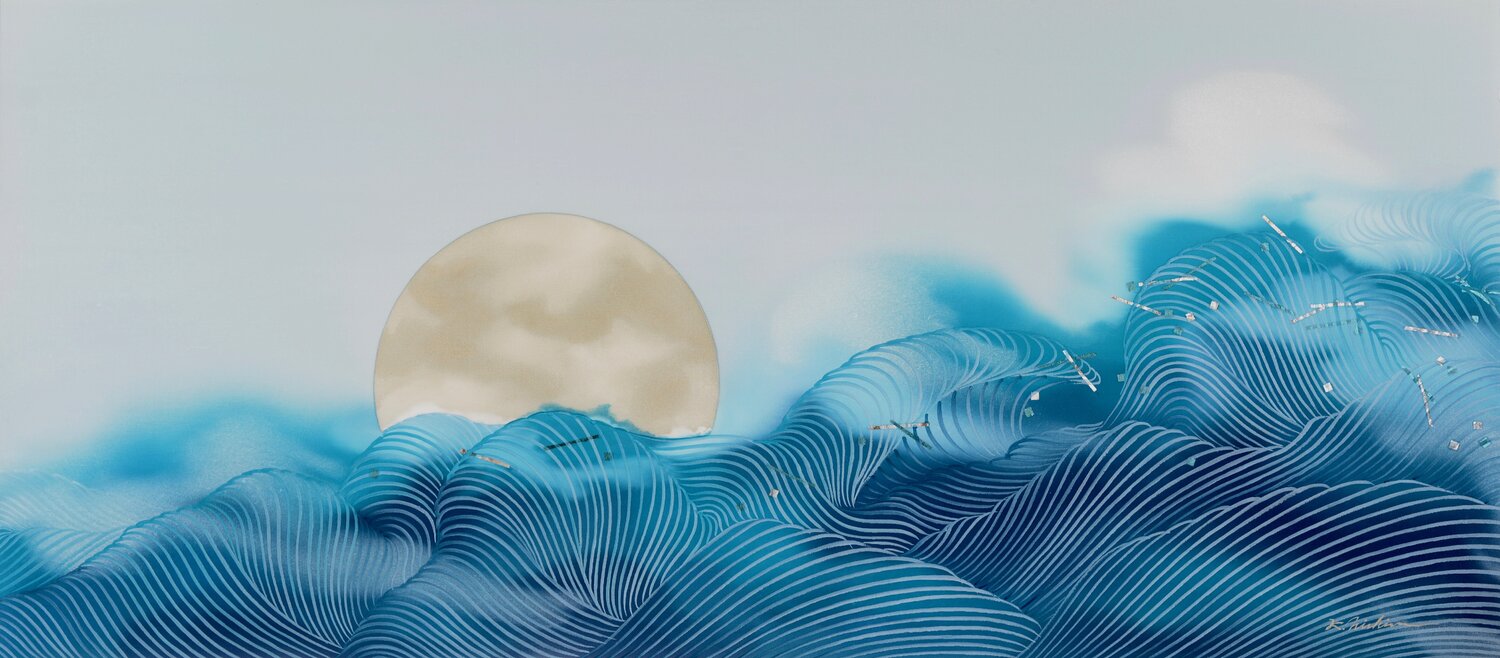 Sailing into The Wind Keiichi Nishimura Original painting for sale