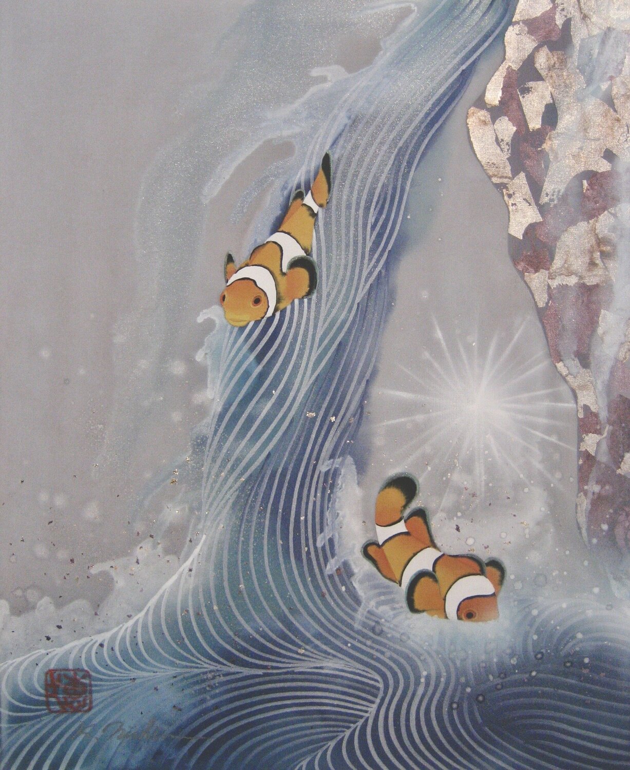 Follow me ! Keiichi Nishimura Original painting for sale