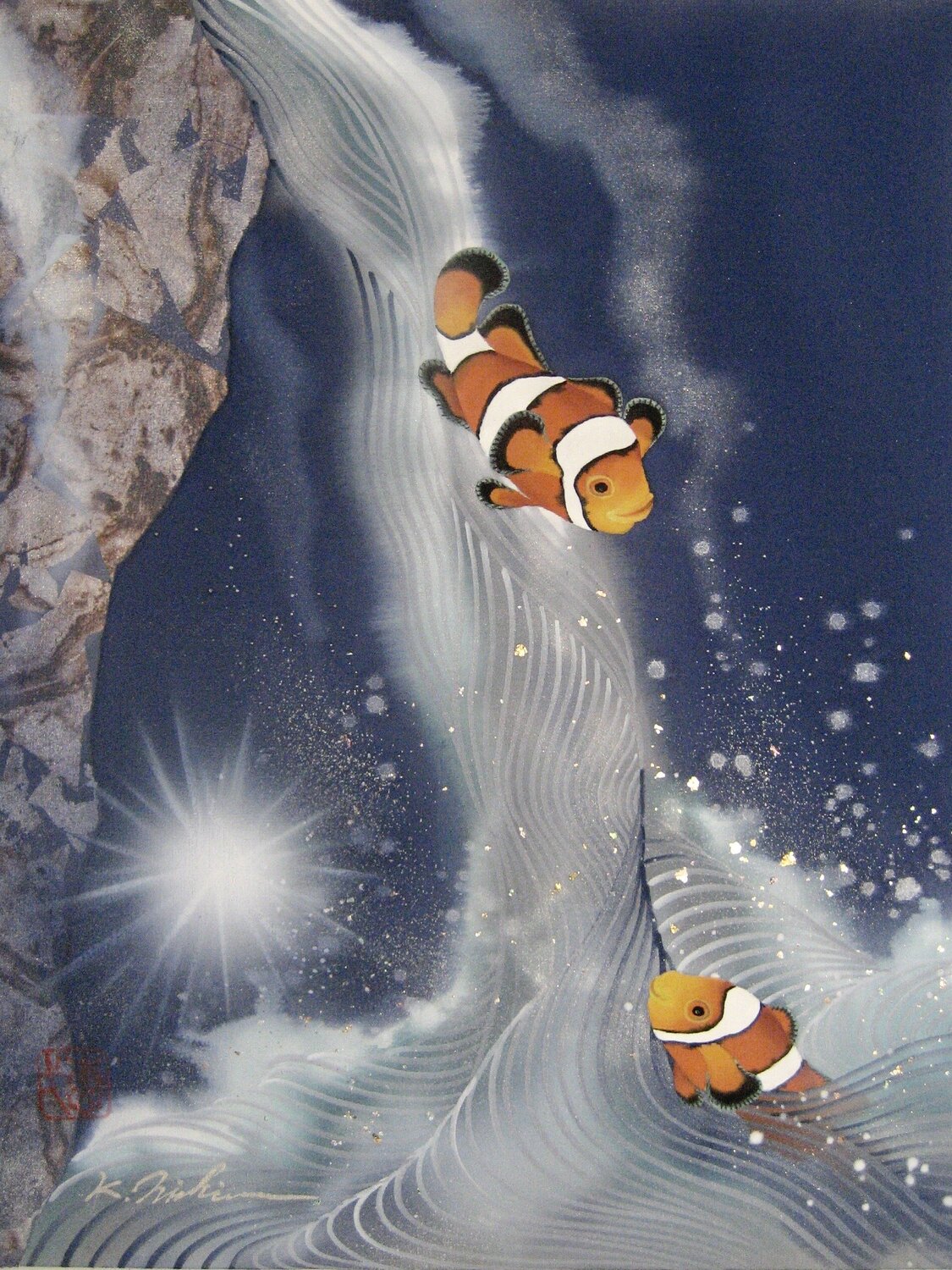 I'll wait for you ! Keiichi Nishimura Original painting for sale