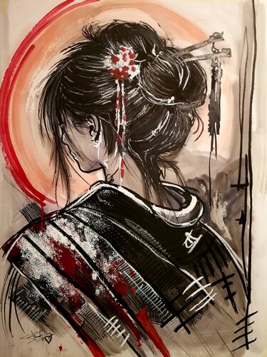 Tishina by Franck Sastre, Painting for Sale on Select