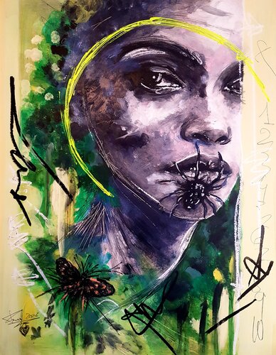 VELENO IN BOCCA by Franck Sastre, Painting for Sale on Select