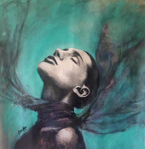 EL VUELO by Franck Sastre, Painting for Sale on Select