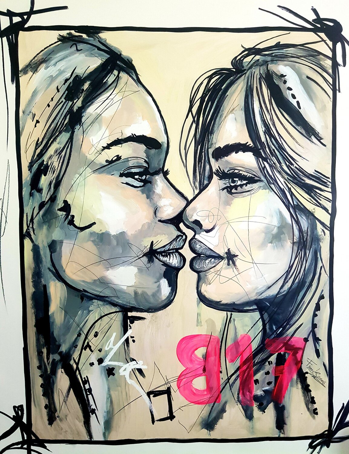 B17 Franck Sastre Original painting for sale