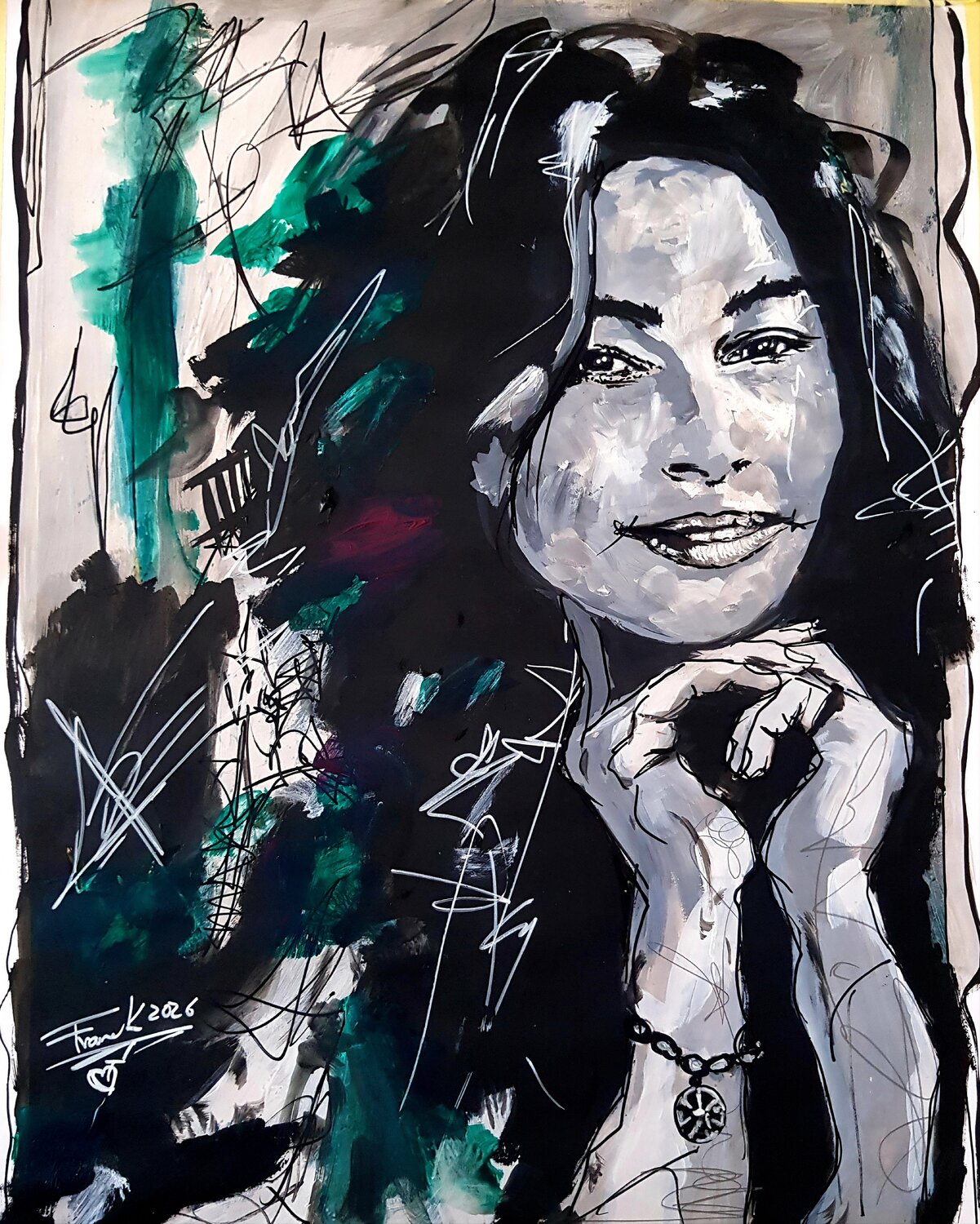 NELLA FEBBRE DELL’ATTESA Franck Sastre Original painting for sale