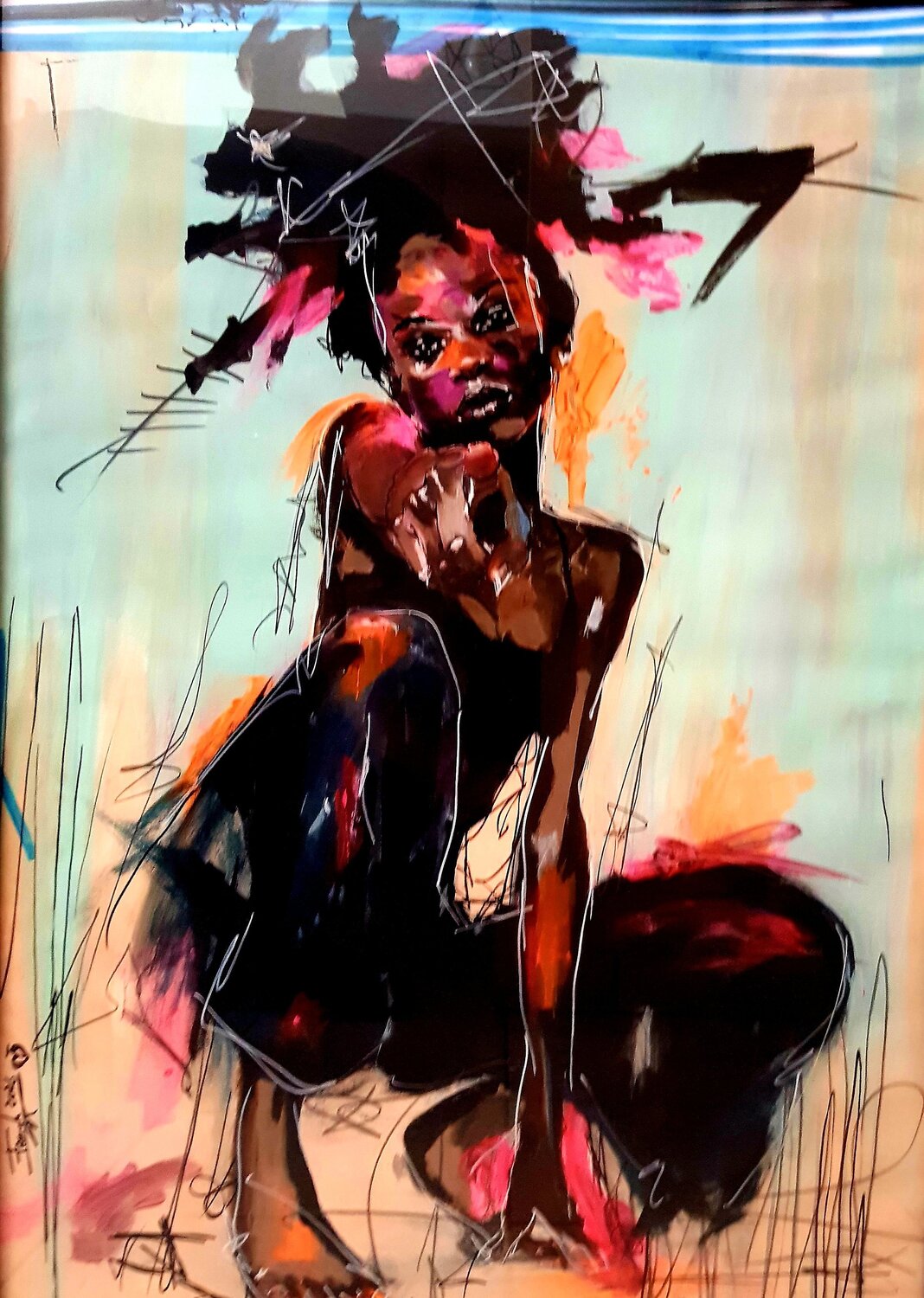 YO decido Franck Sastre Original painting for sale