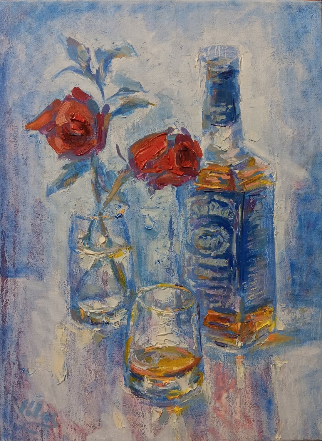 Short Glass of Jack Alex Klas Original painting for sale