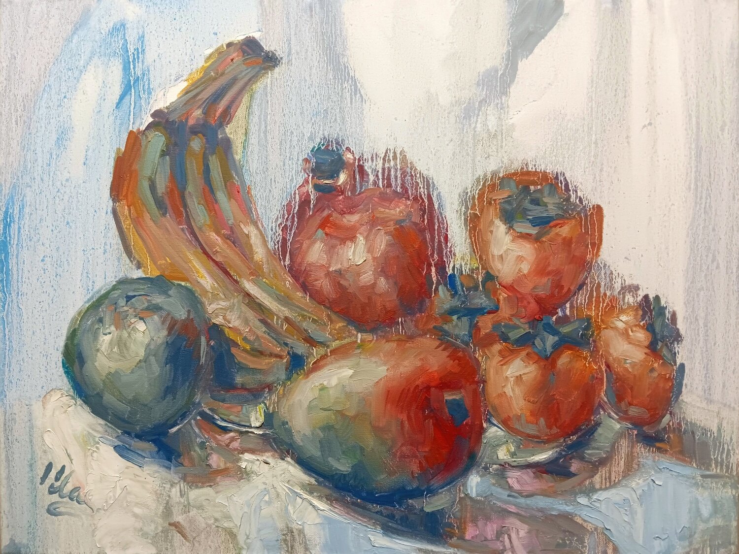 Still Life with Fruit Alex Klas Original painting for sale
