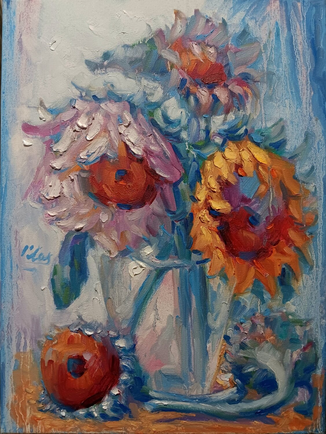 Various Sunflowers ll Alex Klas Original painting for sale