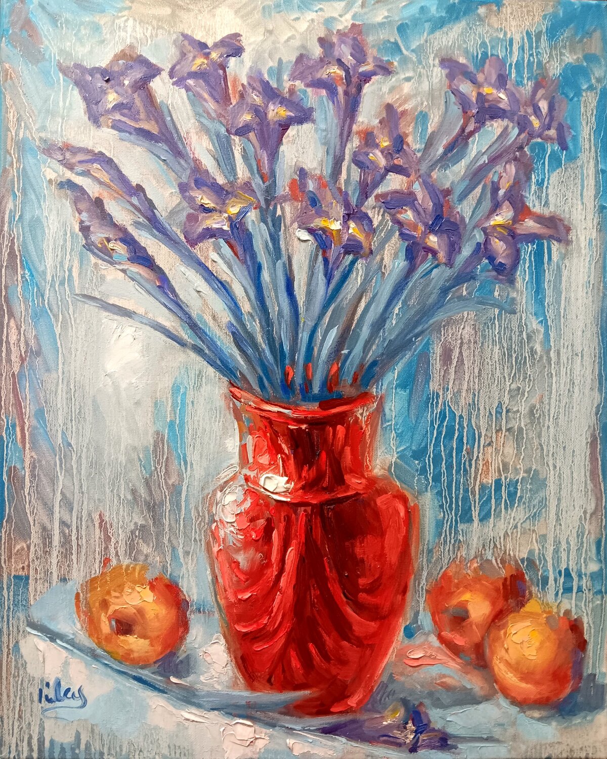 Irises Alex Klas Original painting for sale