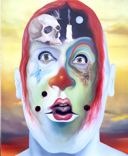 Face FS - Final Trilogy part 1 War n7 Spirit In The Night Battlefield by christophe avella bagur, Painting for Sale on Select