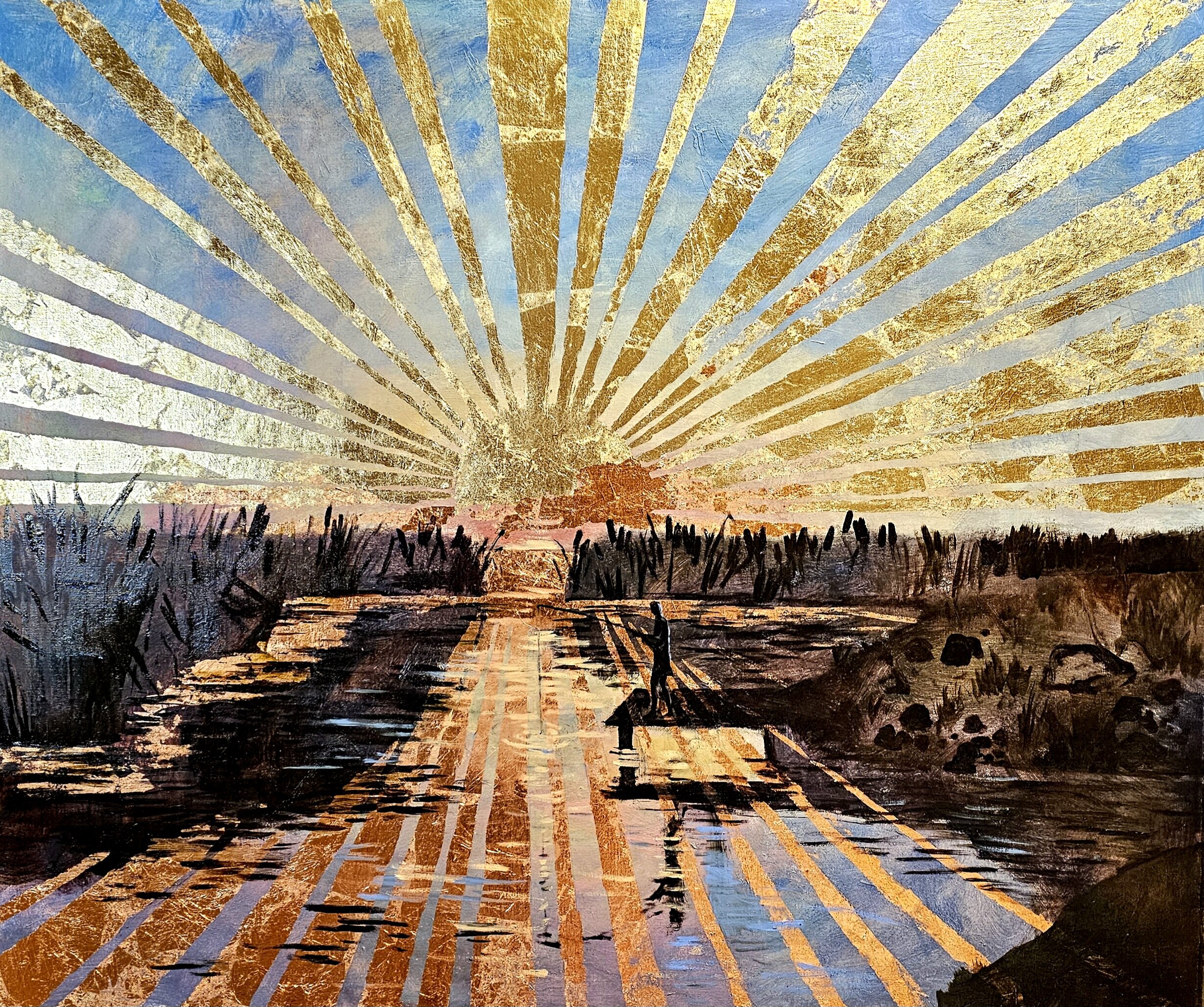 The golden sunset