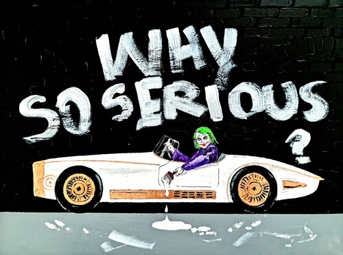 Why so serious? by Karina Ludborzha, Painting for Sale on Select