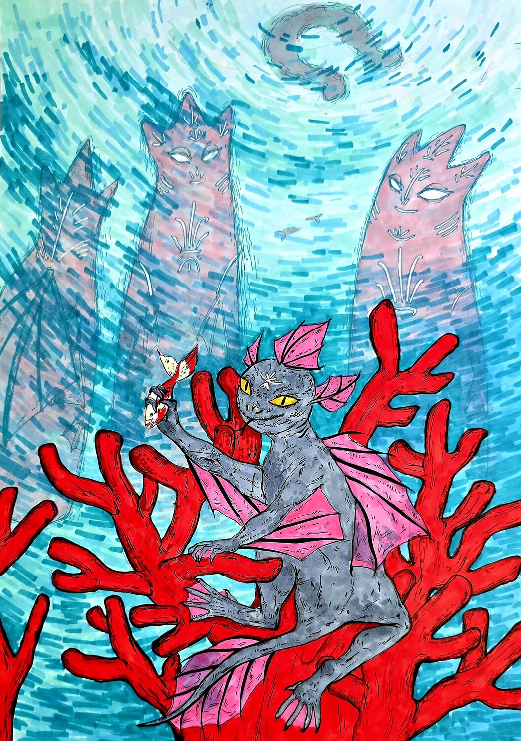 Es ist gut, so wie es ist. Karina Ludborzha Drawing for sale