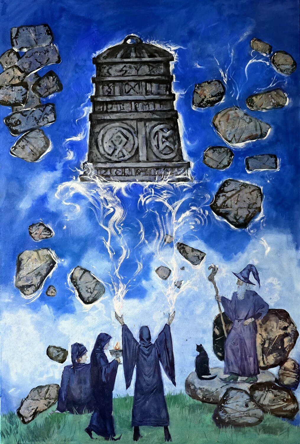 Das Ritual Karina Ludborzha Original painting for sale