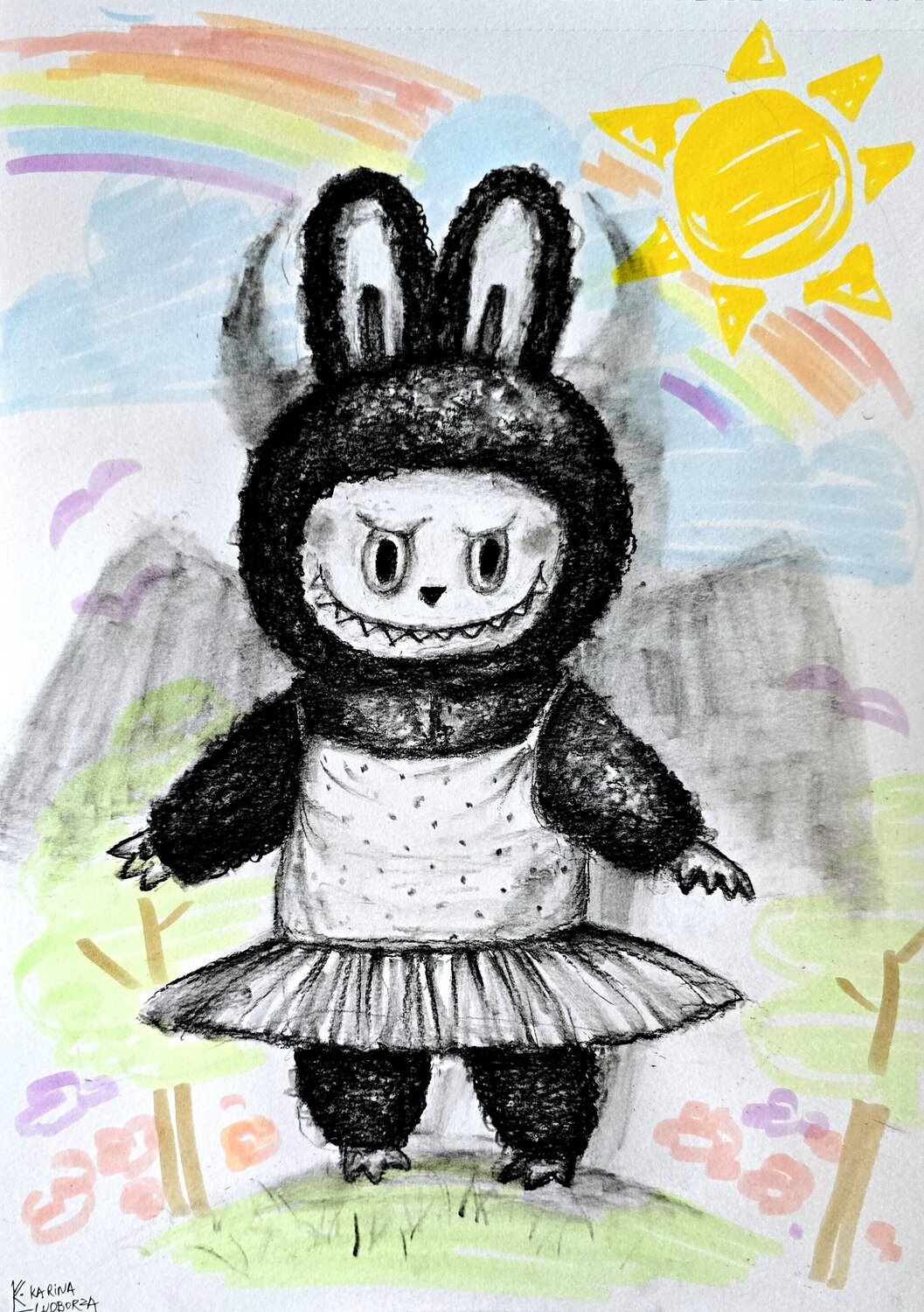 LABUBU Karina Ludborzha Drawing for sale