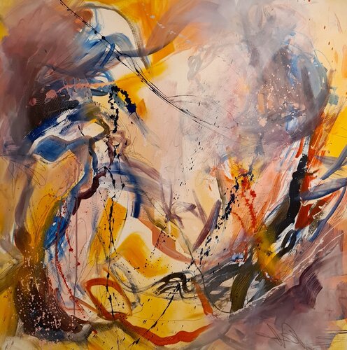 Die Freiheit des Daseins by Ilo Dwingelo, Painting for Sale on Select