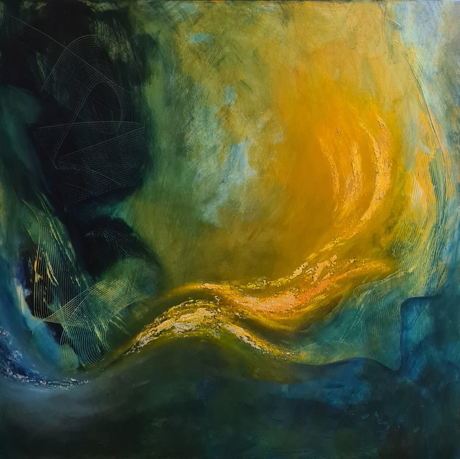 Der Funke Sprüht Ilo Dwingelo Original painting for sale