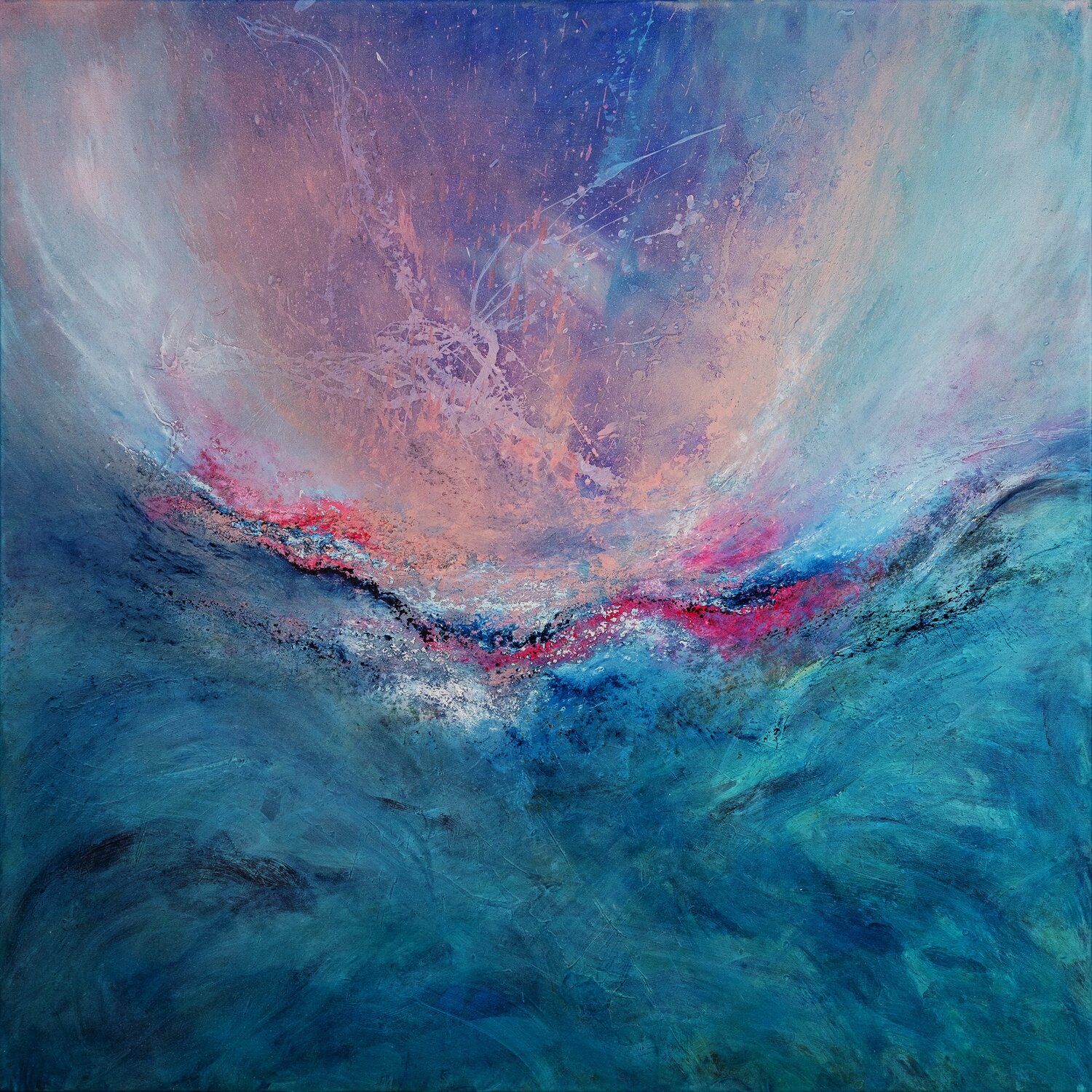 Ocean Storm Ilo Dwingelo Original painting for sale