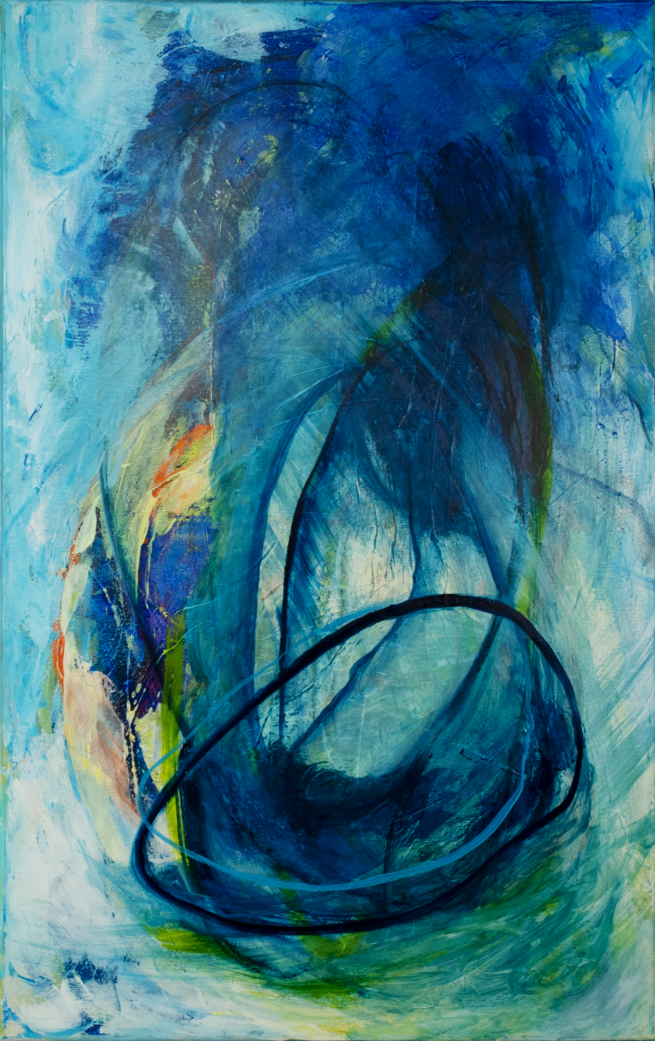 Deep Blue Sea Ilo Dwingelo Original painting for sale