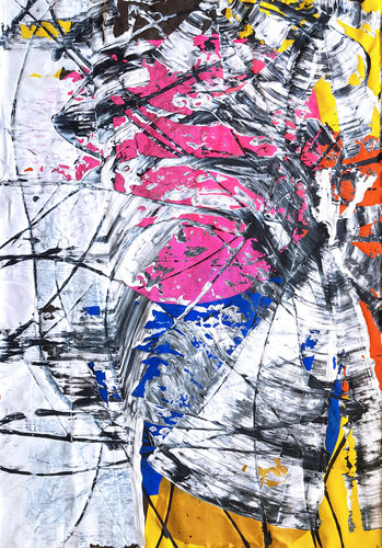 Pink Glowing Sunset by Jürgen Angeler, Painting for Sale on Select