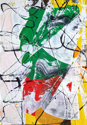 Green 3D Sound by Jürgen Angeler, Painting for Sale on Select