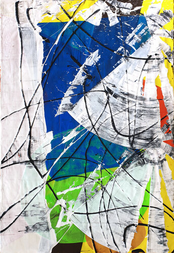 The Blue Dimension by Jürgen Angeler, Painting for Sale on Select