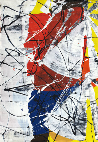 Red Flower by Jürgen Angeler, Painting for Sale on Select