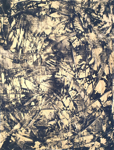 Black Golden Sound by Jürgen Angeler, Painting for Sale on Select