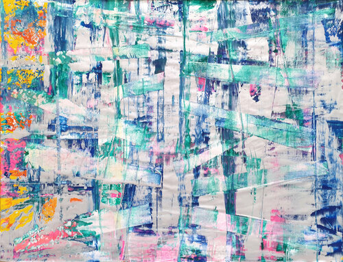 Glittering Silver by Jürgen Angeler, Painting for Sale on Select
