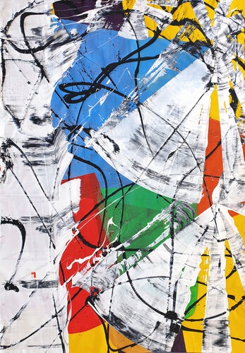 Playful Dynamics by Jürgen Angeler, Painting for Sale on Select