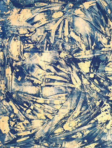 Blue Golden Seagrass by Jürgen Angeler, Painting for Sale on Select