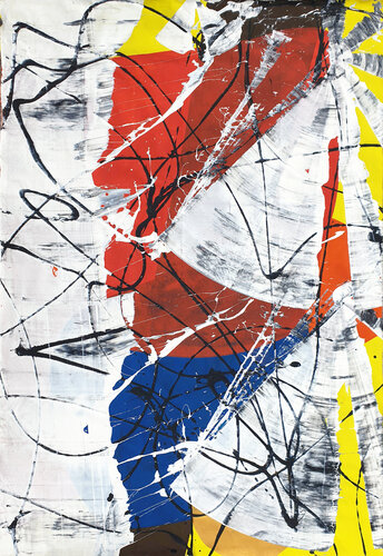 Red Flower by Jürgen Angeler, Painting for Sale on Select