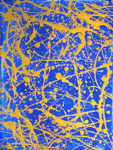 Golden Milky Way von Jürgen Angeler, Malerei kaufen auf Select