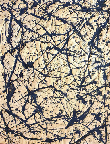 Black Golden Branches von Jürgen Angeler, Malerei kaufen auf Select