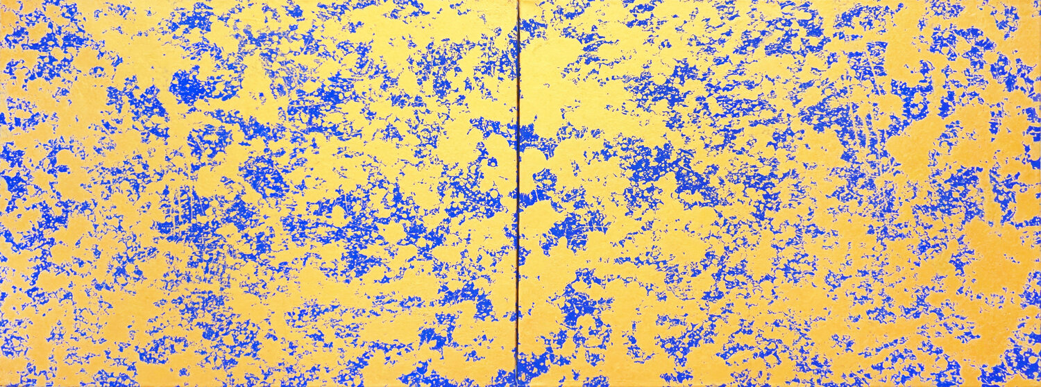 Golden Cirrocumulus Jürgen Angeler Original painting for sale