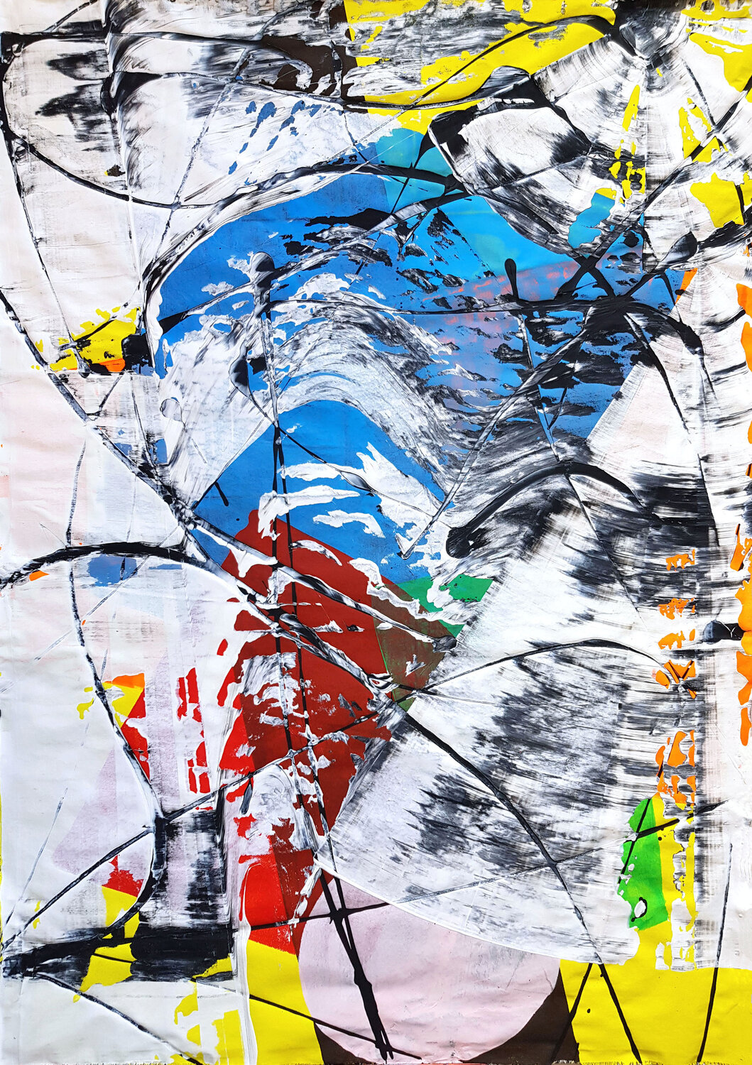 Dynamic Fantasy Jürgen Angeler Original painting for sale